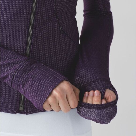 NWOT Lululemon Precision Jacket in Chain Link Lilac Deep Zinfandel - Picture 10 of 12